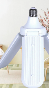 LED Light Three Leaf Folding Light 45W Ceiling LED Bulb Fan Blade