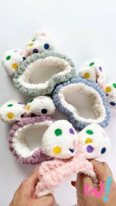 Pinky Bee Bandana Handuk Pita Dot Gaya Korea 66020700