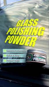SPD Japan Formula Glass Polishing Powder Windshield/Windscreen Polishing Powder with Free Sponge Serbuk Penggilap Kaca