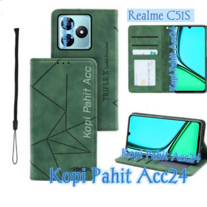 Case Realme C51S Rmx3765 Flip Cover Wallet Sarung Hp Casing Dompet