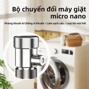 Máy Tạo Bọt Siêu Nhỏ BriskSpring Cho Máy Giặt G3/4 Inch Khớp Nối Đa Năng Máy Lọc Nước Tạo Bọt Siêu Mịn Để Loại Bỏ Bụi Bẩn Và Mùi Hôi