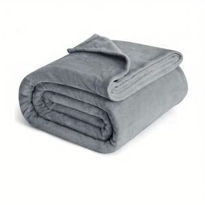 GUANGMANZHI | Thick Flannel Blanket Gift Plain Color