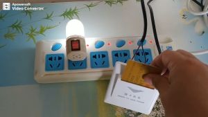 [GGJJ]40A Hotel Wall Switch White Insert Any PVC Plastic Paper RFID 125KHz/13.56MHz Card To Take Power 45s Delay Off Guestroom Switch