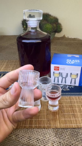 Chén thủy tinh uống rượu ly uống rượu đế thủy tinh khối 15ml