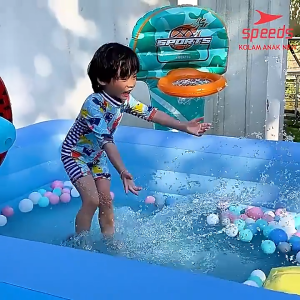 SPEEDS Kolam Renang PVC 310x175x56cm Keluarga Swimming Pool Kolam Tiup Outdoor Indoor 020-52