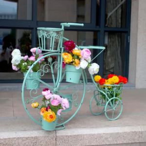 Outdoor Creative Bicycle Flower Rack Garden Decor
