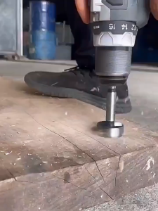 BHQ 35mm Forstner High Carbon Steel Boring Drill Bit Woodworking Self Centering Hole Saw for Wood Cutter Tools Set 打孔器