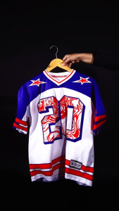 KHF | Jersey Vintage Number 20 Wanita Laki-Laki Cewek Futsal Bahan Dryfit Brazil Milano Full Printing Oversize Casual Rugby Retro Streetwear Hockey Retro NFL Bola Olahraga Boxyfit Pakaian