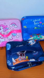 Lunch Bag Unicorn Tas Bekal Makanan Anak Sekolah Tas Aluminium Foil Tas Dinosaurus Thermal Bag Tahan Panas Cooling Bag Portable Astronot