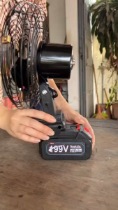 Quạt Tích Điện Siêu Mạnh Pin 10 Cell Lithium – Lõi Đồng Cao Cấp Gió Mạnh Cực Đã Tháo Pin Linh Hoạt