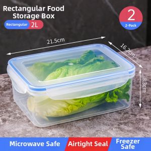 MRUN | Rectangle Microwave-safe Sealable Fresh Box Made of Plastic
