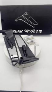 Bộ Gương Chiếu Hậu Tích Hợp Cánh Gió Điều Chỉnh Được Dành Cho Kawasaki Z900 Z650 2021-2023 Hợp Kim Nhôm Đen Gương Chiếu Hậu Xe Máy Có Cánh Gió