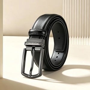 OKIMY Mens Belt Business Leisure Belt Second-layer Cowhide Waistband Business Pant Belt Stylish Simple Nice Waistband Durable Belt