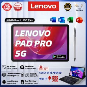 🔥𝟏.𝟏 𝐇𝐎𝐓 𝐒𝐀𝐋𝐄🔥 Lenovo Tab Pro 10.5” Tablet │ 16GB RAM + 512GB ROM │ WiFi + LTE Connectivity │ 10000mAh Long Battery │ Fast Legit & Powerful │ Best for Study Work & Entertainment │ 5-Year Warranty