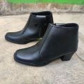 GREEN'D SHOES - Sepatu PDH Resleting wanita / pdh polwan security satpam boots hak 5cm. 