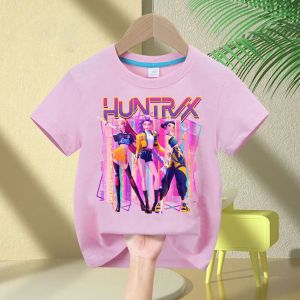 Bandai | Summer kid Tops Fashion Baby Clothes Children Short Sleeve T-shirt  Demon Hunte rs Saja Boy Print Casual Kids TShirt Girls
