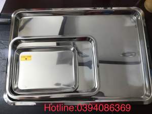 Khay inox với đủ kích thước chất liệu 304 dùng trong y tếspa