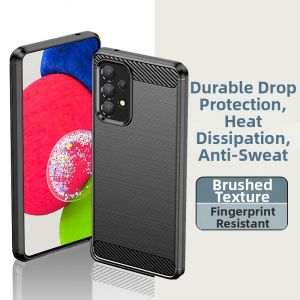 Silicone Phone Case for Galaxy A53 5G Full Cover Protection Shockproof Mens Trendy Style Compatible with A73 A72 A71 A52 A42