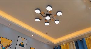 Macaroon LED Ceiling Light Modern Minimalist Tri-colour Pendant Lights for Living Room Bedroom Dining Room Decorative Lighting