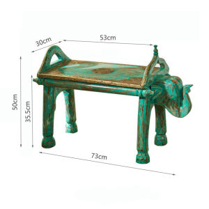 Indian Handmade Elephant Stool Creative Living Room Internet Celebrity Stool Solid Wood Childrens Shoe Changing Stool Camellia Stool Tea Table