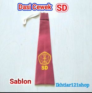 Dasi SD sablon cewe/cowok murah dasi sekolah dasar