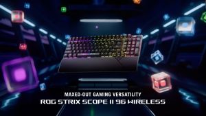 ROG Strix Scope II 96 Wireless Gaming Keyboard Tri-Mode Connection Dampening Foam & Switch-Dampening Pads Hot-Swappable Pre-lubed ROG NX Switches ABS Keycaps RGB-Black