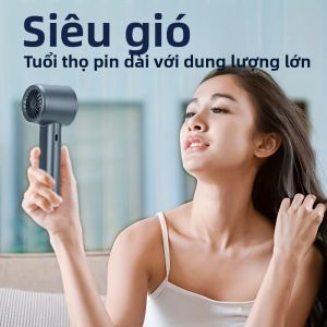 Quạt Điện Cầm Tay Cầm Tay USB Có Thể Sạc Lại Quạt Làm Mát Mini Không Cánh Tốc Độ Cao Dành Cho Du Lịch Mùa Hè Và Sử Dụng Trên Máy Tính Để Bàn