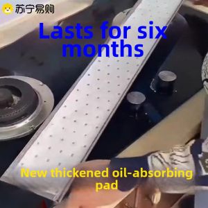 Kitchen Universal Oil Absorbing Cotton Strip Oil Catcher Slot Filter Net Side 1589 for Exhaust Fan Oil Proof Sticker Paper