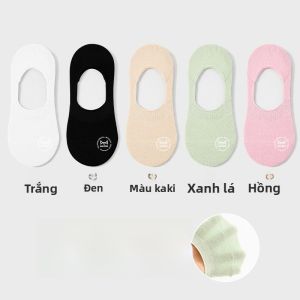 Tất nữ MiiOW thuyền cotton mỏng vô hình chống trượt thoải mái thoáng khí