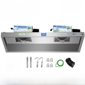 Commercial Stainless Steel Kitchen Exhaust Smoke Purifier One-Piece Large Suction Power Restaurant Special Environmental Protection Equipment
