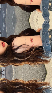 Cute Mini Melody Temporary Tattoo Sticker Arm Leg Waterproof Bracelet Red Bow Design