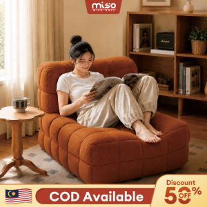 MISO Sofa Single Waffle Compression Sofa Chair Modern Lazy Sofa Bed for Living Room Comfortable Soft Cushion Chair Space Saving Furniture