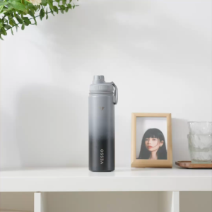 ListonX x VESSO VESSO Stainless Steel 1L Tumbler – Double Wall Vacuum Flask for Hot & Cold Beverages with Easy Carry Handle