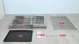 All Stainless Steel Square Tubes Foldable Dog Cage Small Medium and Large Dog Golden Hair Lador Samoa and Alaska Bully Cage