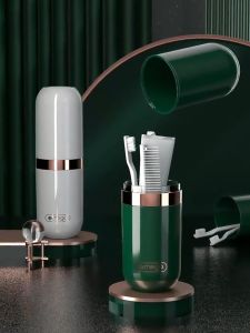 Portable Toothbrush Case Travel Toiletries Storage Cup Toothpaste Box Travel Organizer