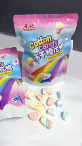 มาชเมลโล่กรอบสายรุ้ง 80 กรัม ขนมมาร์ชเมลโลว์ฟรีซดราย สีสันสดใส อร่อยละลายในปาก