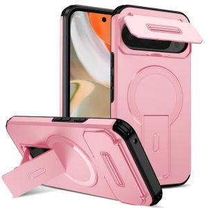 Premium Magnetic Charging Armor Case For Google Pixel 10 9 Pro XL 10A 9A Fold Kickstand Flip Camera Shockproof Protective Cover