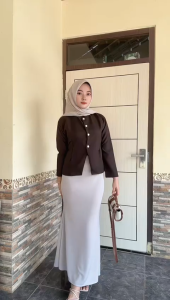 Rok Panjang Model Lunar Mermaid Skirt - Rok Panjang Mermaid Maxi Skirt - Highwaist Rok Wanita Maxy Elegan Bahan Scuba Premium