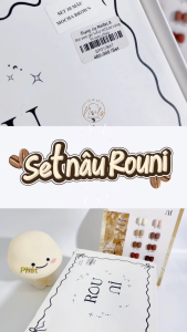 Set sơn gel NÂU ROUni bảng 10 màu