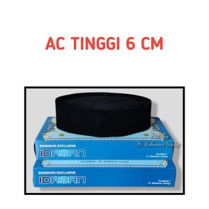 peci kopiah pria hitam polos pendek 6cm 7cm 8cm kopiah songkok peci pendek 6cm 7cm 8cm hitam polos AC
