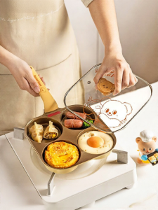 MODERN SWEETHOME | Chảo Không Dính Nhà 4 Lỗ Trứng và Bánh Hamburger