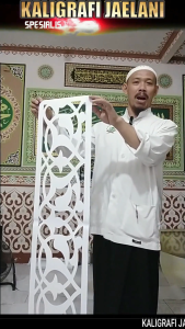 Mal cetakan atau stancil list ornamen rante tipe F