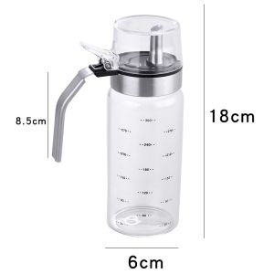 Leakproof Glass Oil Bottle Kitchen Storage Vinaigrette Soy Sauce Vinegar Bottle Essential Oil Cooking Utensil Storage Jar