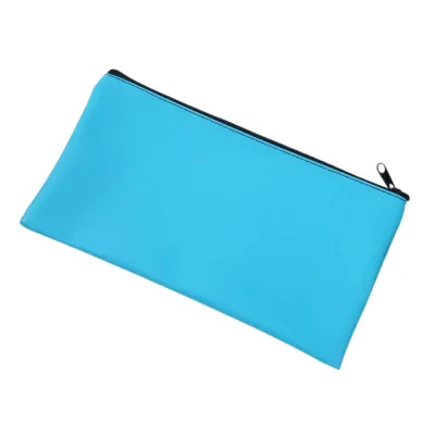 Wallet Zippered Pu Bill Bag Small Compact Bank Envelopes Cash Deposit Bag 11 x 6 inches PU Leather Money Pouch Utility Pouch