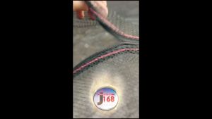 Keramba Ikan Waring Jaring Polinet Hitam dengan penutup resleting siap pakai ukuran 5x2x12