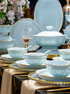 Jingdezhen Blue-and-White Porcelain Tableware