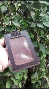 Name Tag Id Kulit Sapi Custom Grafir Logo KAI Bergaransi