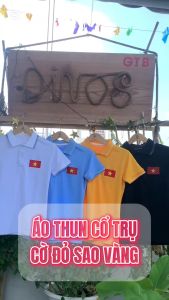 Áo Thun Polo Nam/ Nữ Nhiều Màu In Cờ Việt Nam Sao Vàng Cổ Bẻ Vải Bamboo Thoáng Mát Đẹp