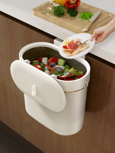 Kitchen Wall-Mounted Trash Can Household 2024 New Model with Lid Bathroom Toilet Garbage Can Food Waste Storage Bucket
