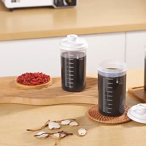 Plastic Water Bottle With Scale Heated Refrigerated Multi Purpose Fruit Juice Beverage Dispenser Portable Bottle